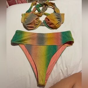 GIANNI BINI COLORFUL SWIMSUIT